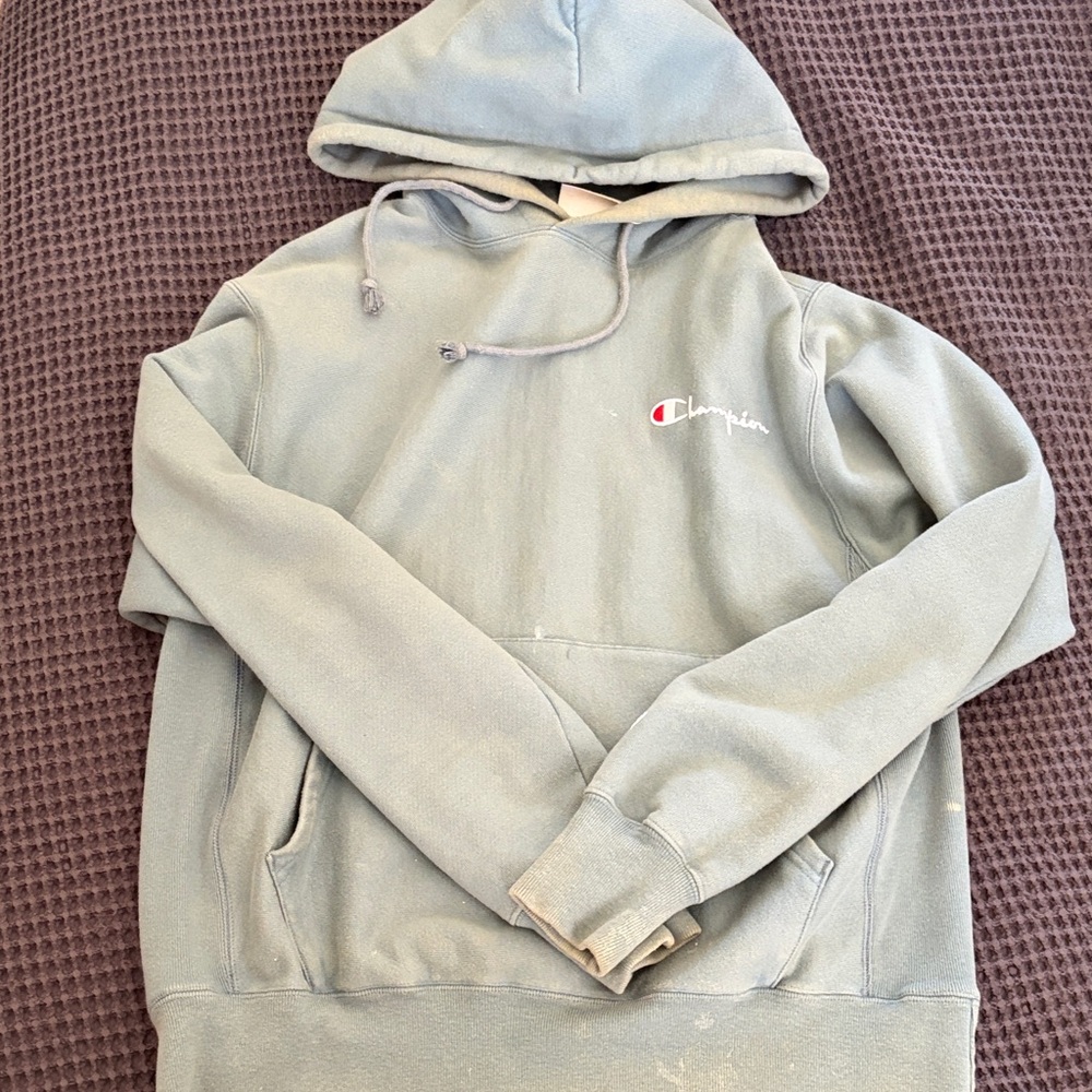 Champion Men's turquoise  Hoodie